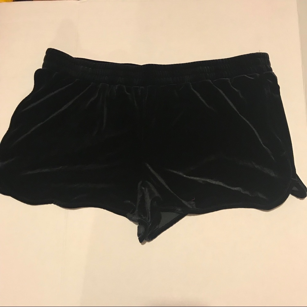 Black Velvet Shorts